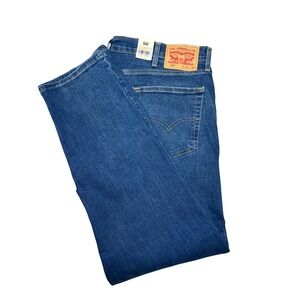 NWT Levi's 502 Taper Fit Mens Blue Denim W42 L32 Straight